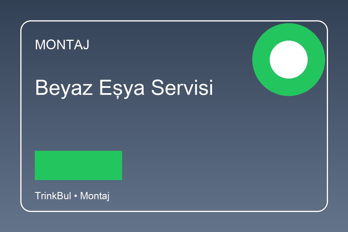 Beyaz Eşya Servisi