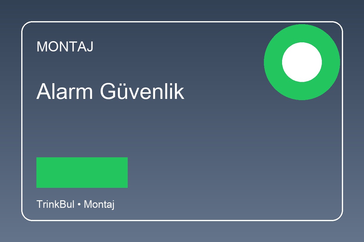 Alarm Güvenlik